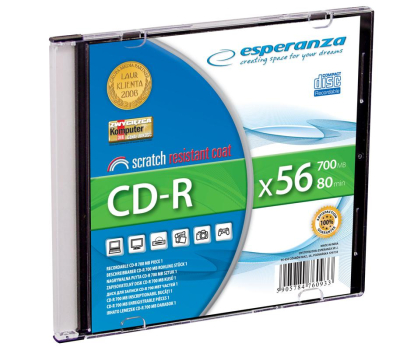 Płyta CD/DVD/Blu-Ray Esperanza CD-R 700 MB pudełko slim